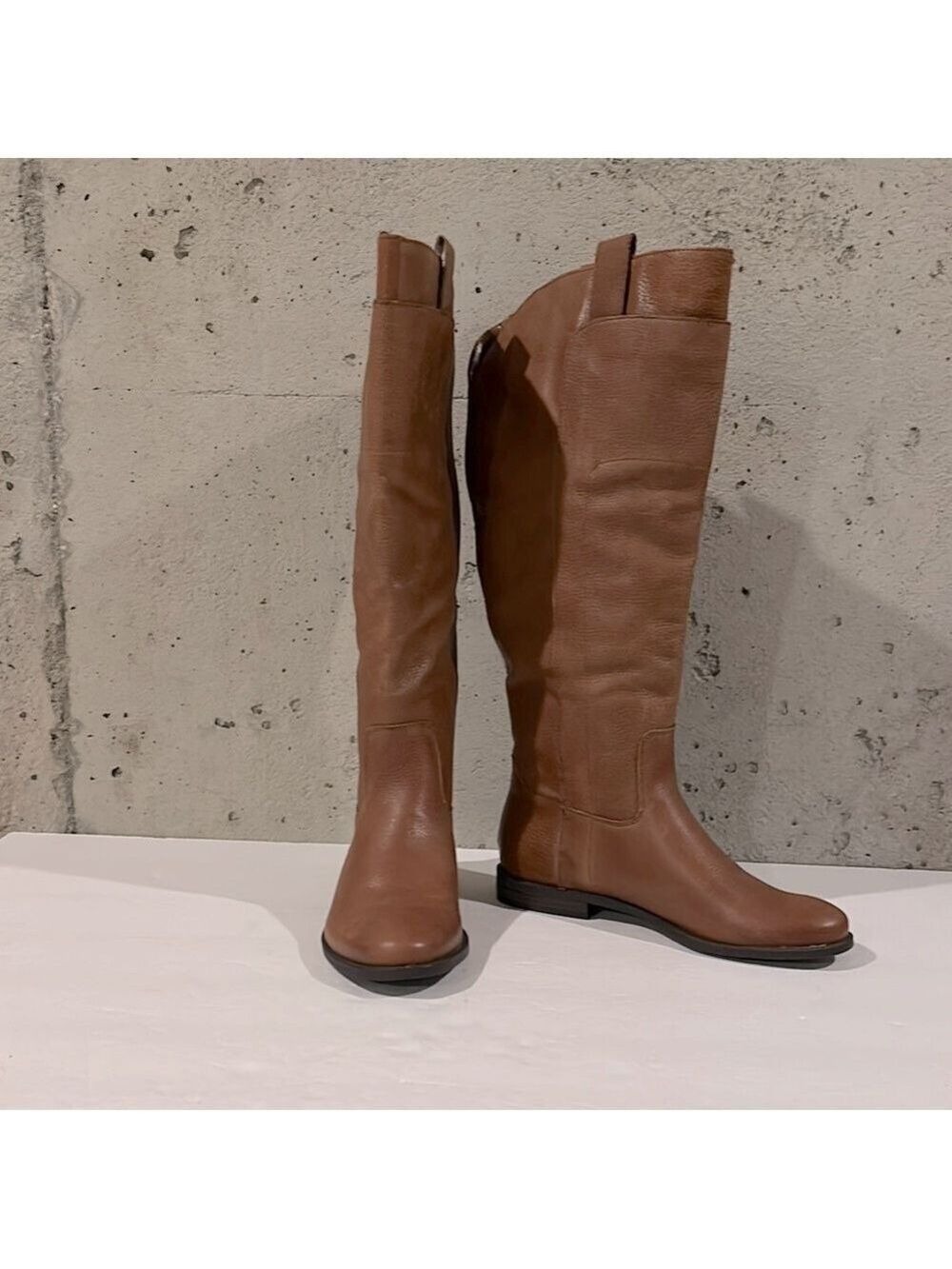 Mossimo Supply Co. Cognac Tall Leather Riding Boot - Sz 6